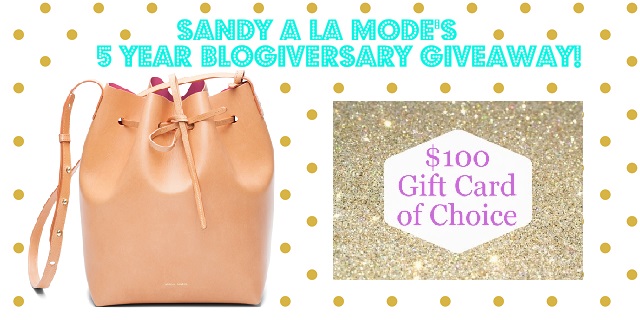 5 year blogiversary giveaway #5 - Mansur Gavriel Mini Bucket Bag +