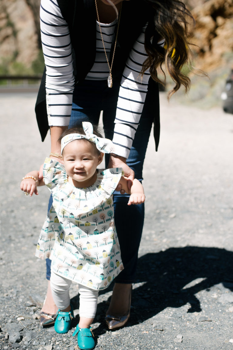 Mama Daughter Style Series: Pretty Dresses and Vests | SandyALaMode
