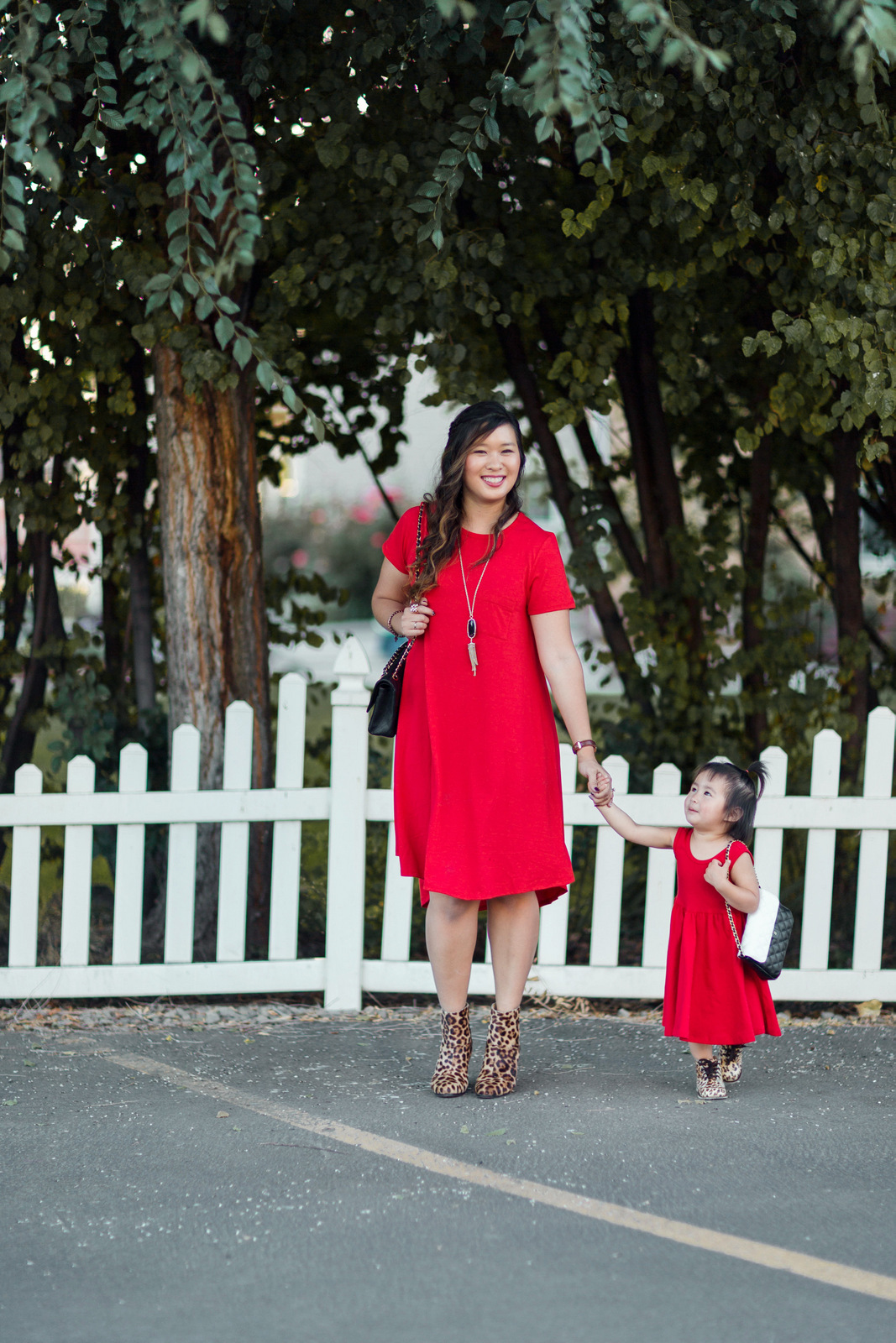 mommy and me red dresses