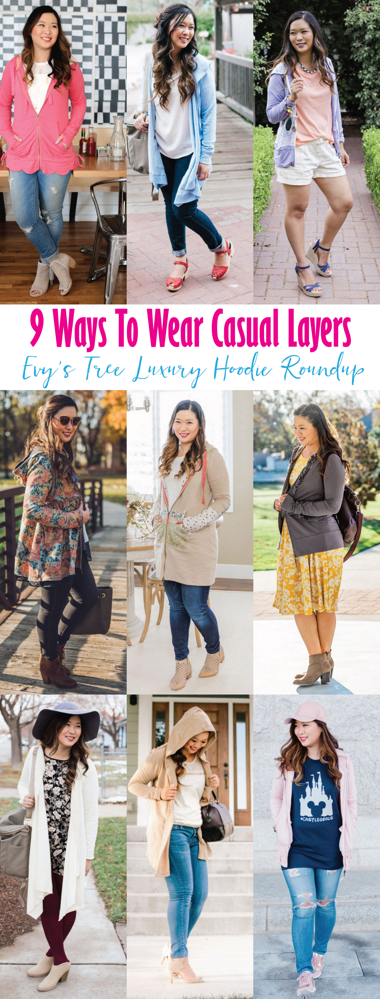 9 Ways To Wear Casual Layers | Evy's Tree Luxury Hoodie | Sandy A La Mode