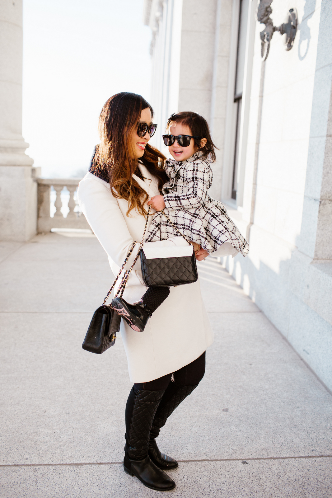 Mommy and Me Outfits, Classic Black and White Fashion