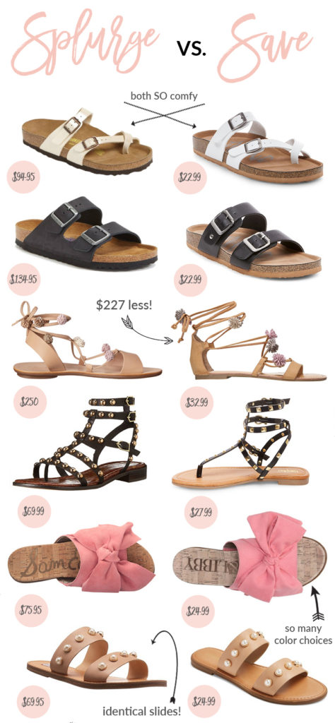 Summer Sandal Shoe Trends | Save Vs. Splurge | Sandy A La Mode