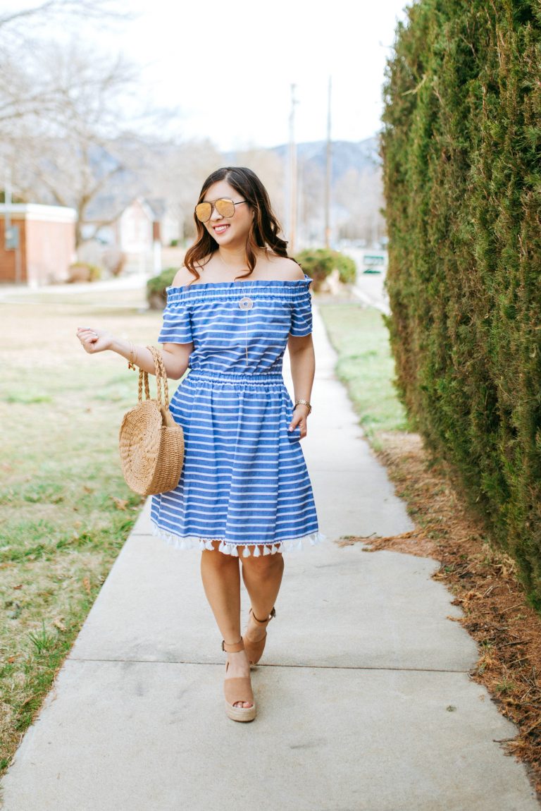 10 Ways To Style The Straw Round Bag | Sandy a la Mode