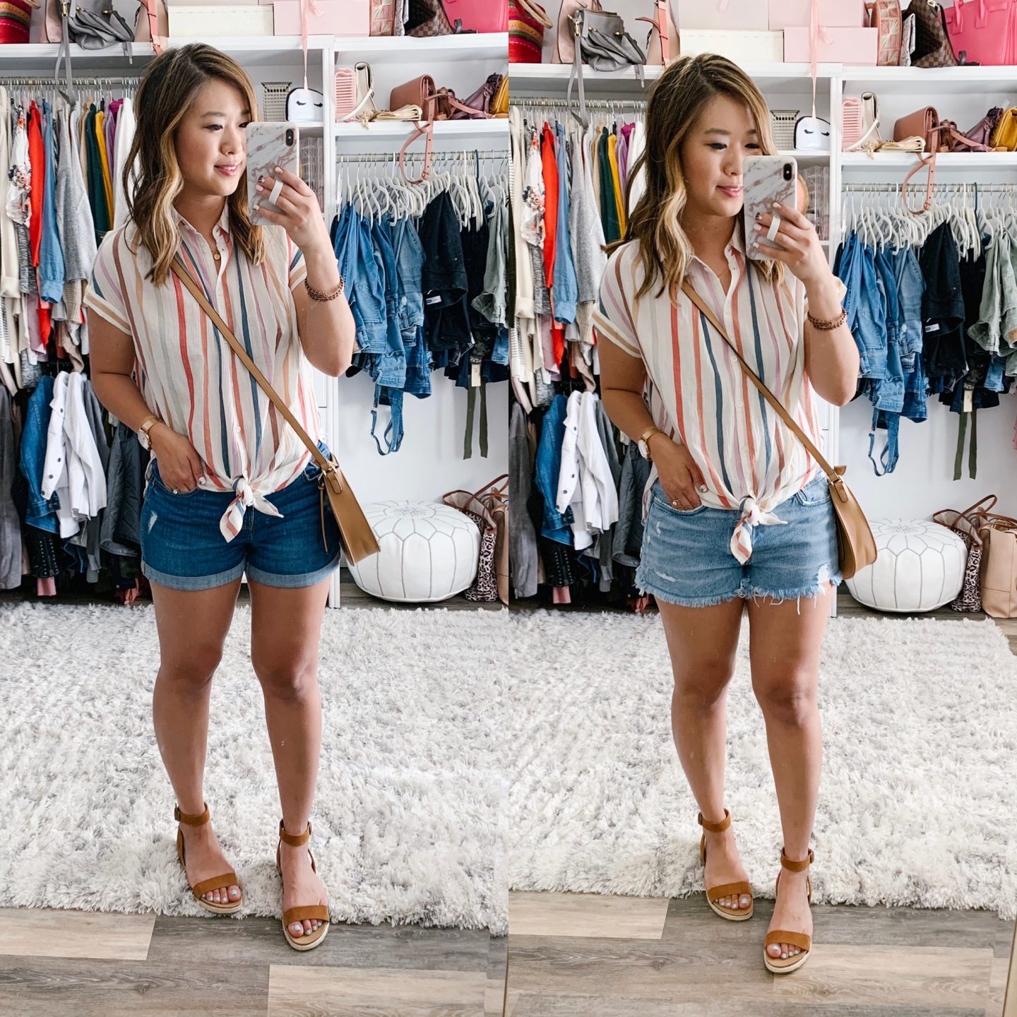 My Favorite Denim Shorts For Summer + How To Style Them | SandyALaMode