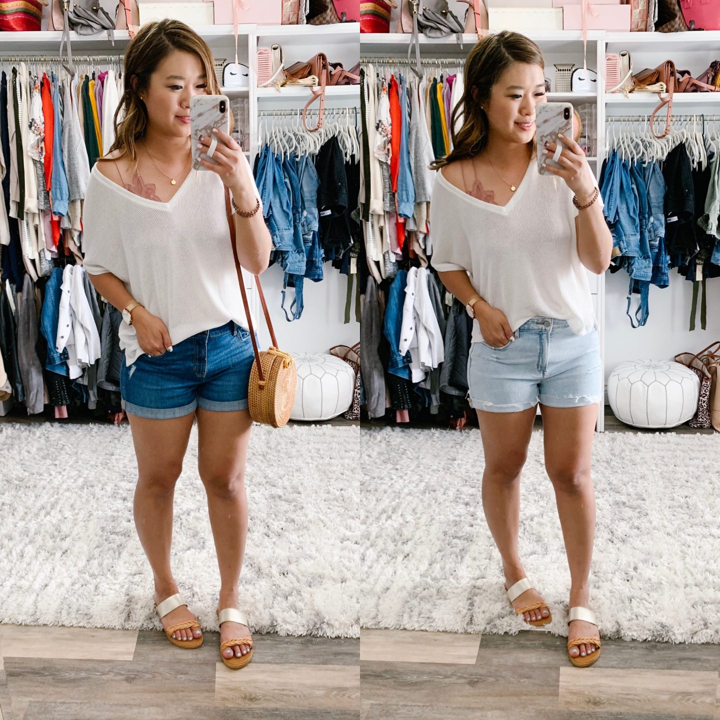 My Favorite Denim Shorts For Summer + How To Style Them | SandyALaMode