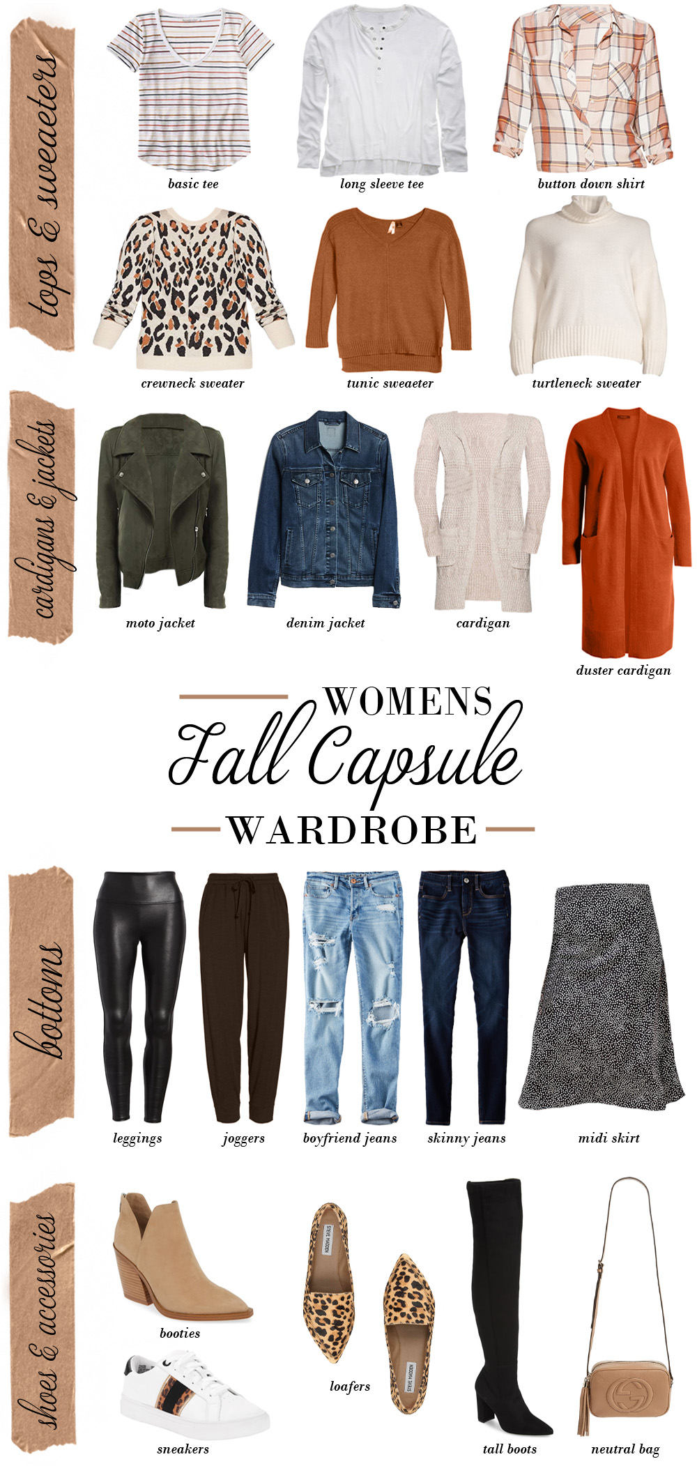 fall capsule wardrobe checklist 2021