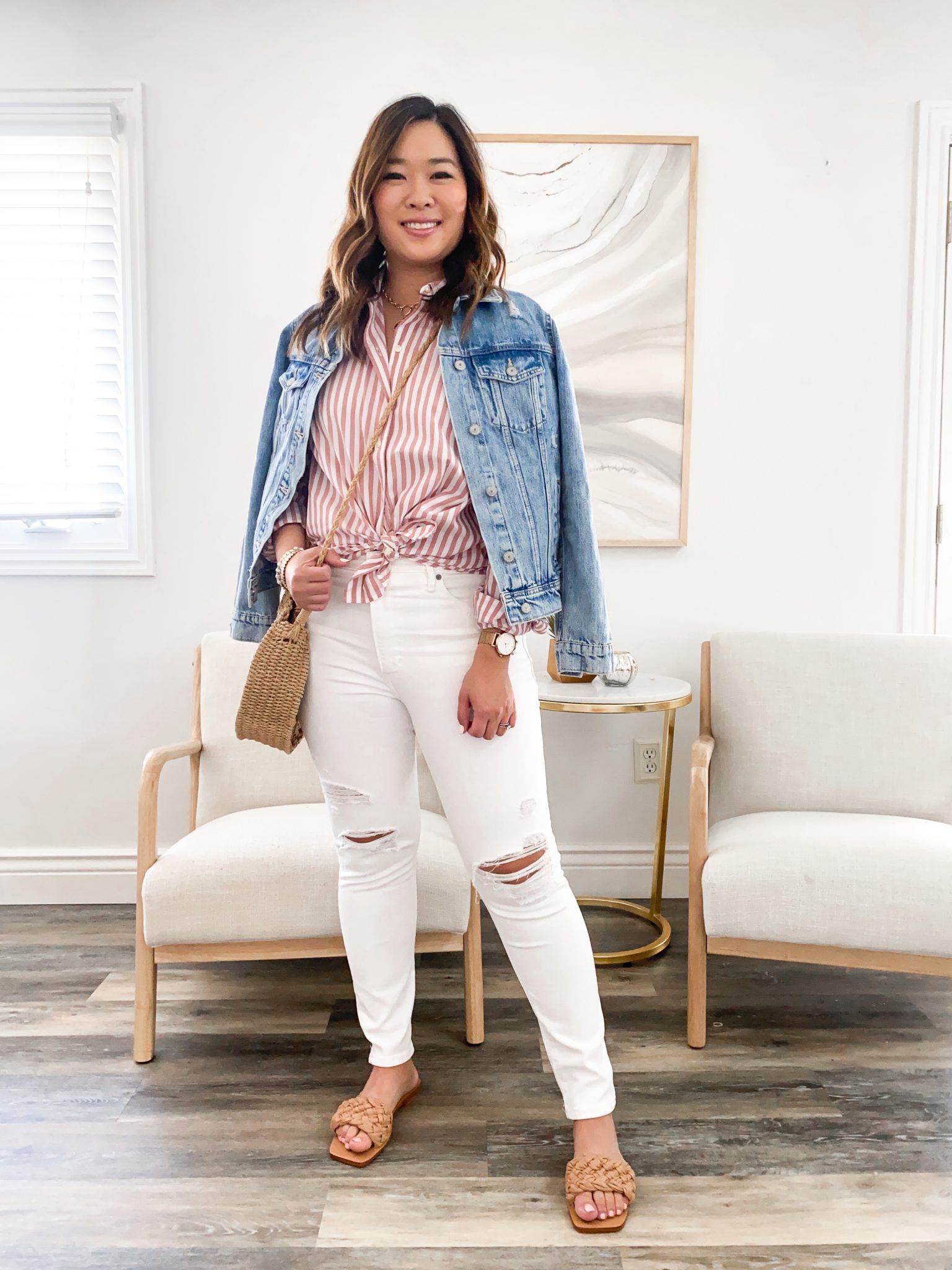 4 Ways To Wear A Button Up Shirt | SandyALaMode