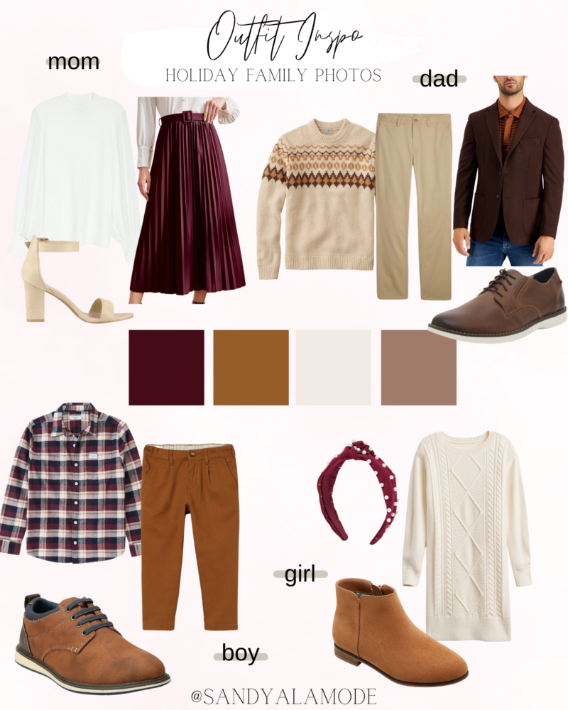 Holiday Family Photo Outfit Ideas | SandyALaMode